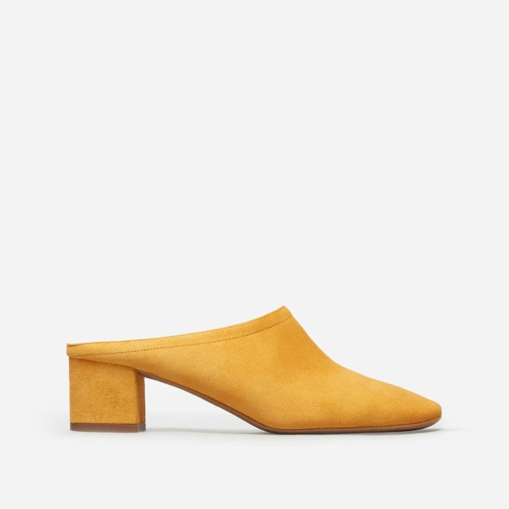 Everlane Suede Mustard Mule 5.5